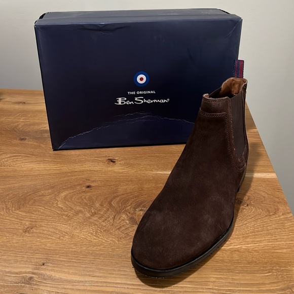 NEW Men’s Ben Sherman Monroe Brown Suede Leather Chukka Boots Size 11.5D - Picture 2 of 11